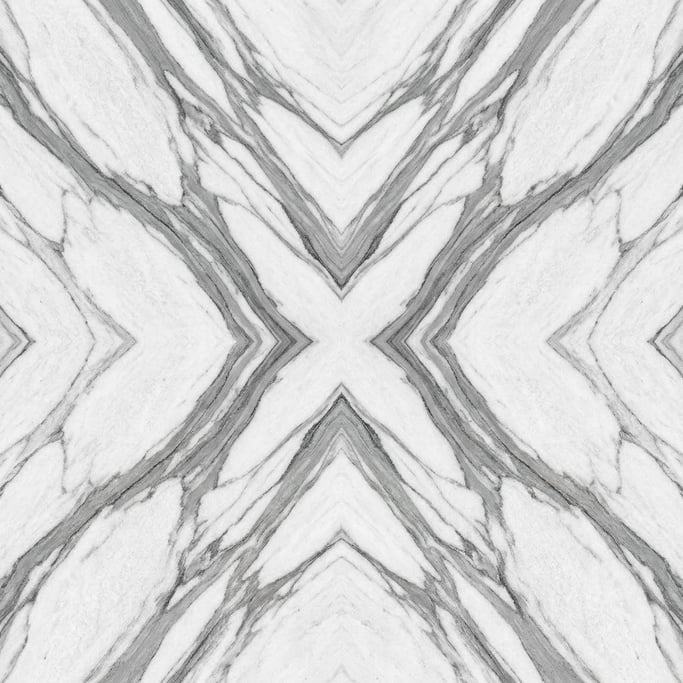 Seamless tileable texture of Statuario marble freshly cut and raw