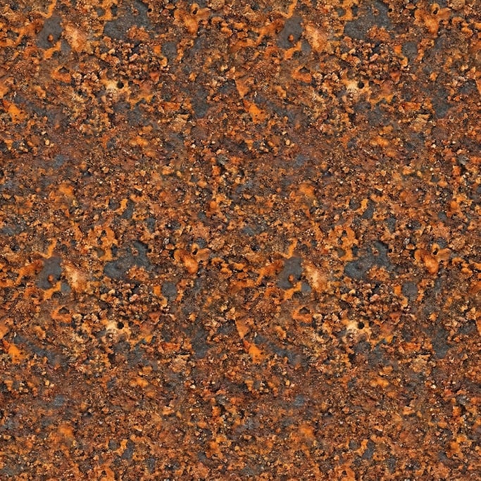 Seamless tileable texture of rust paint effect at higher magnification