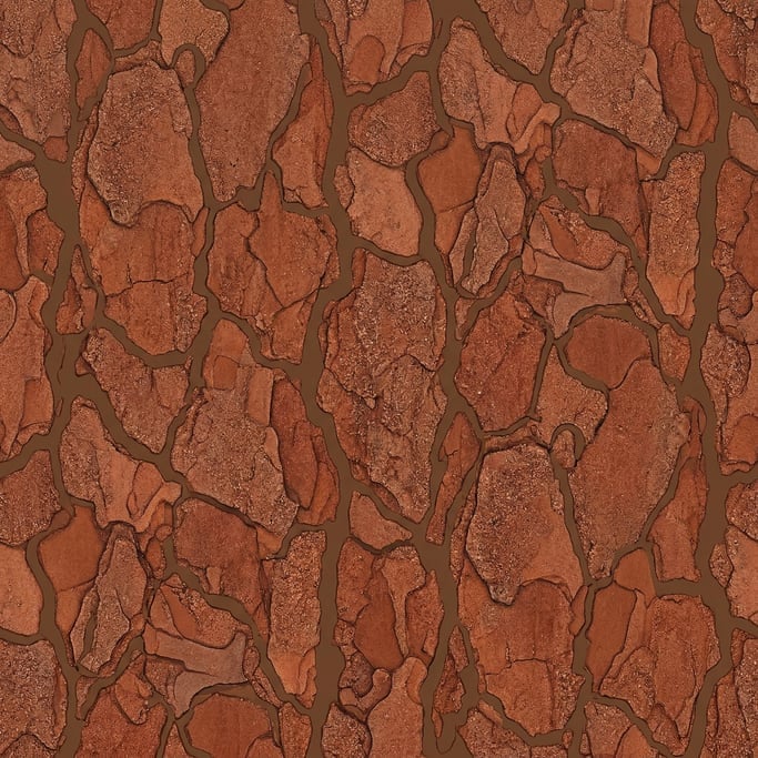 Seamless tileable texture of bark pine at higher magnification