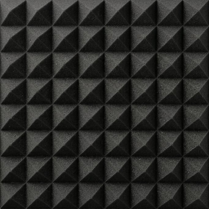 Seamless tileable texture of acoustic foam freshly cut and raw
