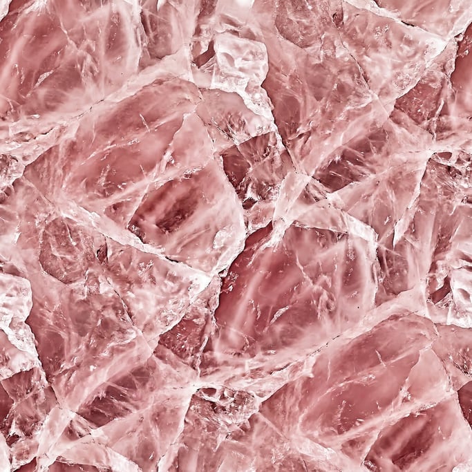 Seamless tileable texture of rose quartz surface freshly cut and raw