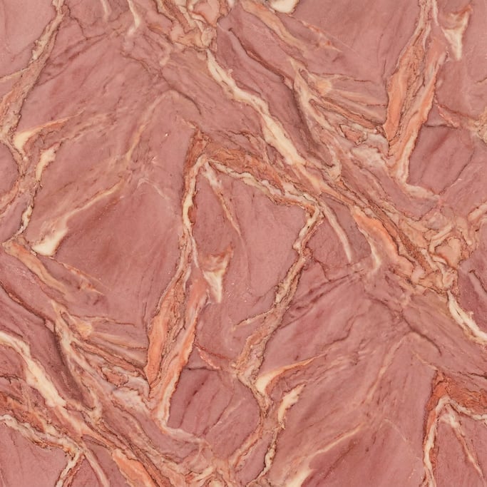 Seamless tileable texture of Rosa Portogallo marble wet with water