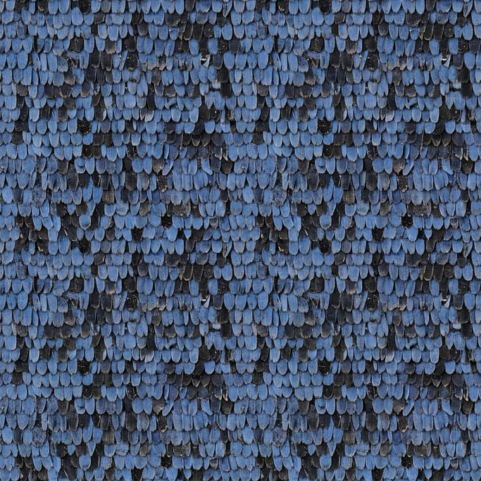 Seamless tileable texture of butterfly wing macro lightly weathered and aged