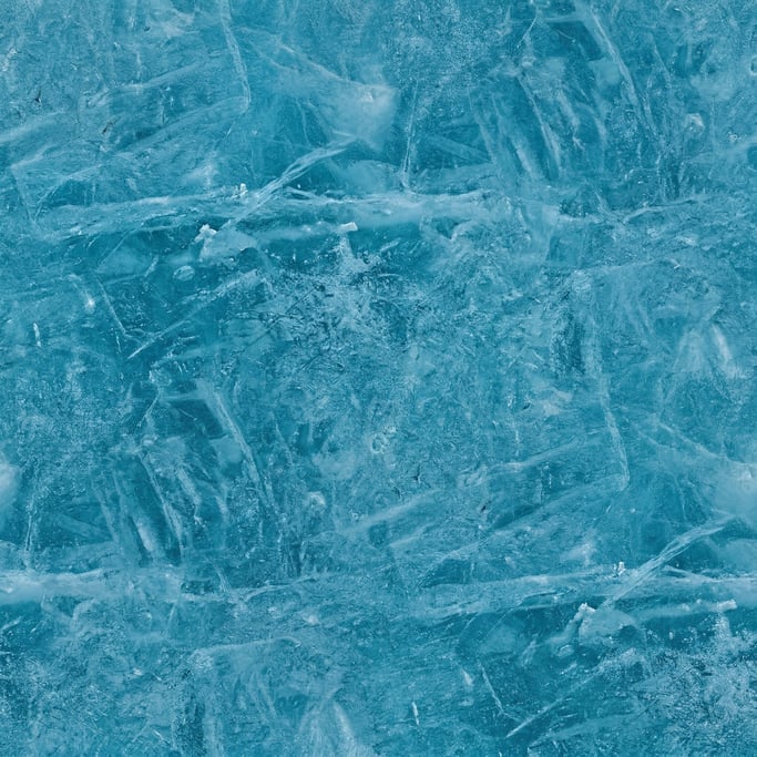 Seamless tileable texture of glacier ice heavily worn and patinated