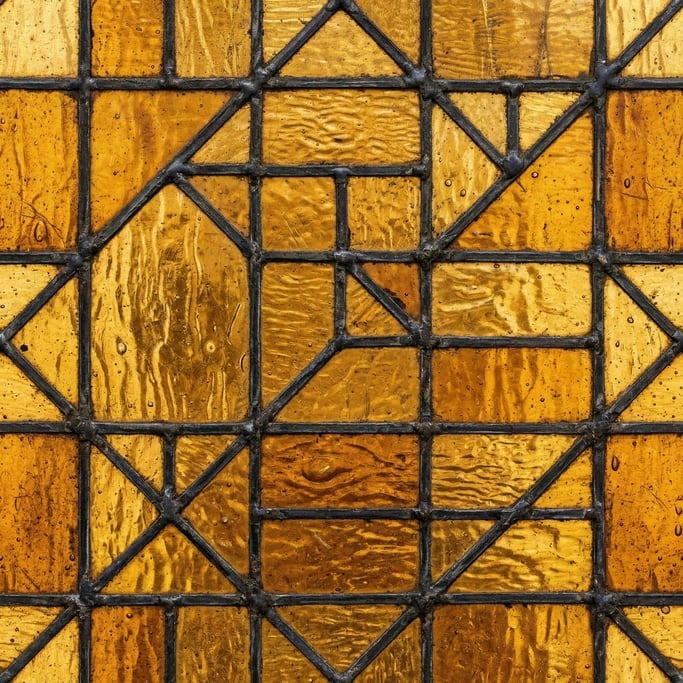 Seamless tileable texture of stained glass texture lightly weathered and aged
