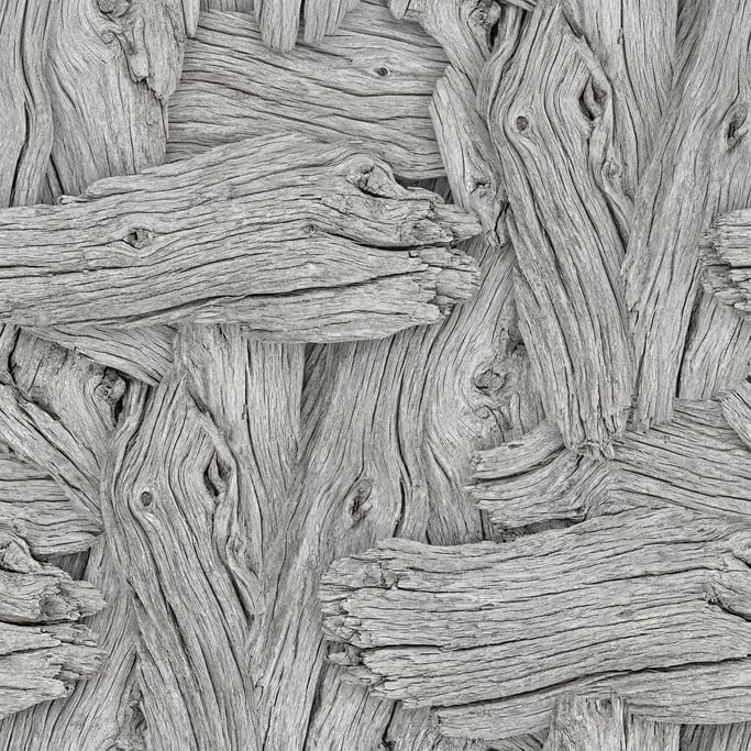 Seamless tileable texture of driftwood freshly cut and raw