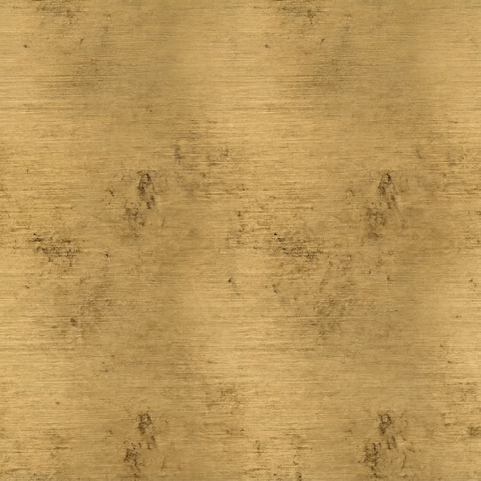 Seamless tileable texture of brushed brass lightly weathered and aged
