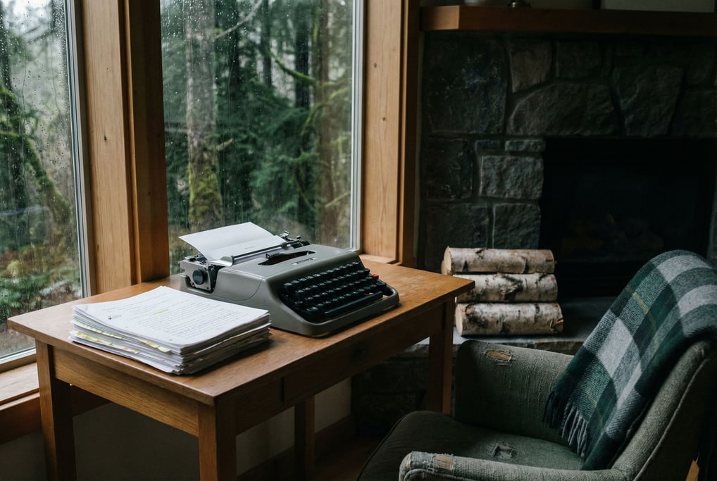 A screenwriter's cabin retreat