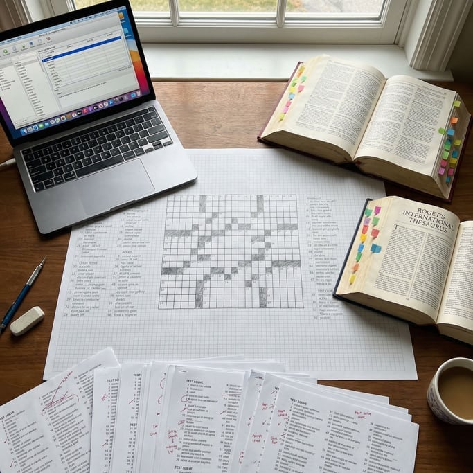 Grid paper with a partially filled symmetric pattern