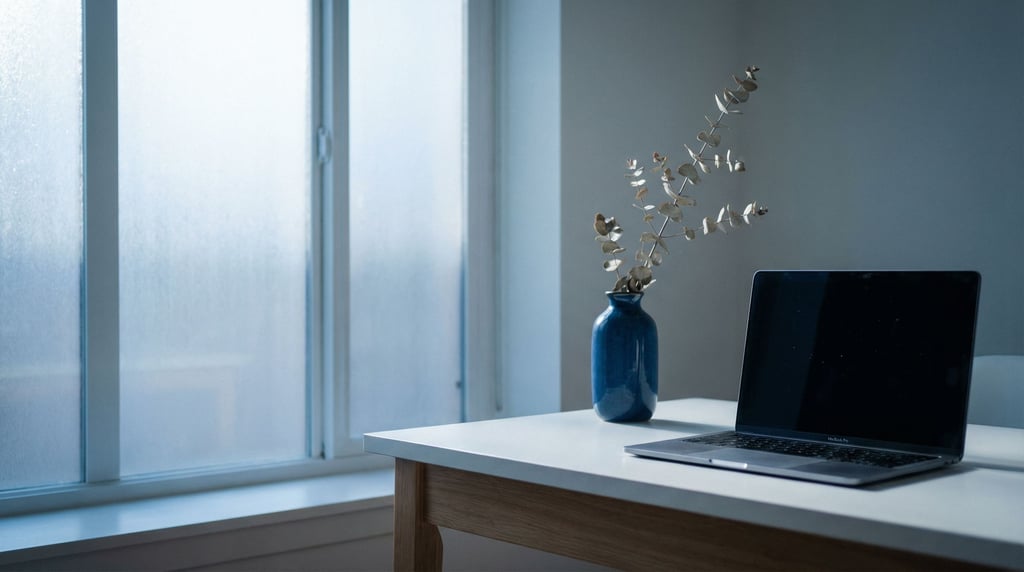 A modern workspace with dual monitors on a sit-stand desk, cable-managed (esavzyvw)