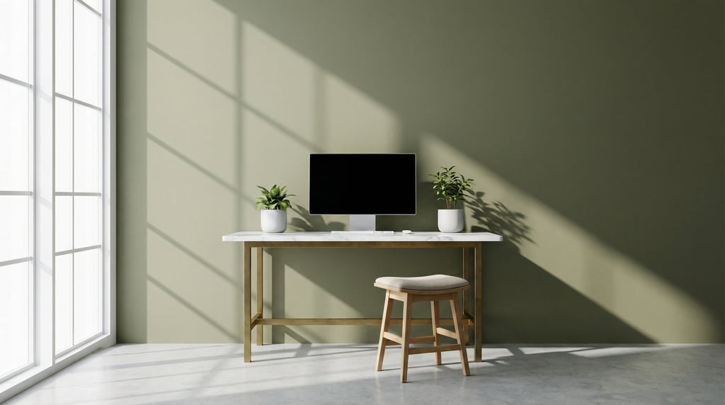 Straight-on architectural photograph of an editorial-style study