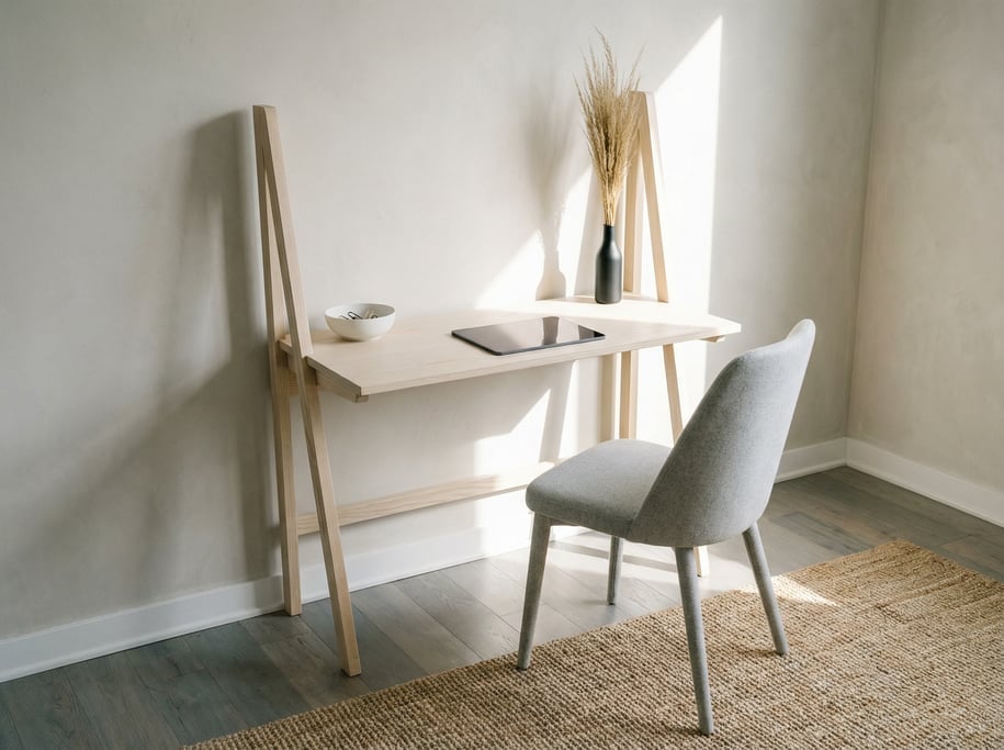 Three-quarter angle view of a modern creative studio