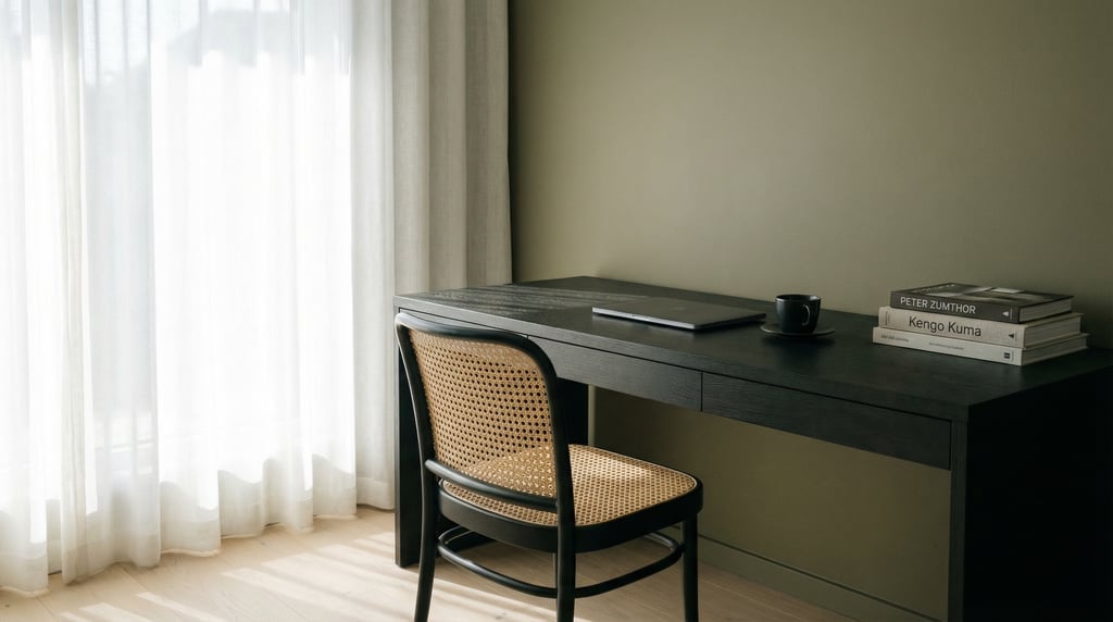 Three-quarter angle view of a modern creative studio